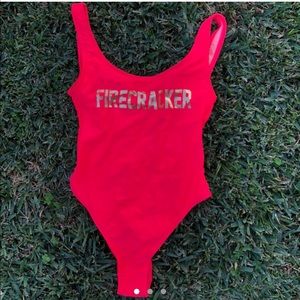 hot pink one piece swimsuit